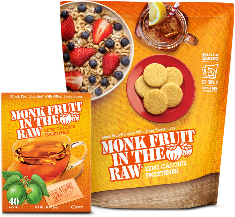 Monk Fruit In The Raw, zero-calorie sweetener is launched in little orange packets. In 2013, our monk fruit based baking formulation is launched.